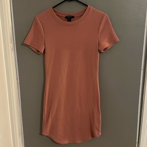 Pink slim short sleeve dress from forever 21 in size medium